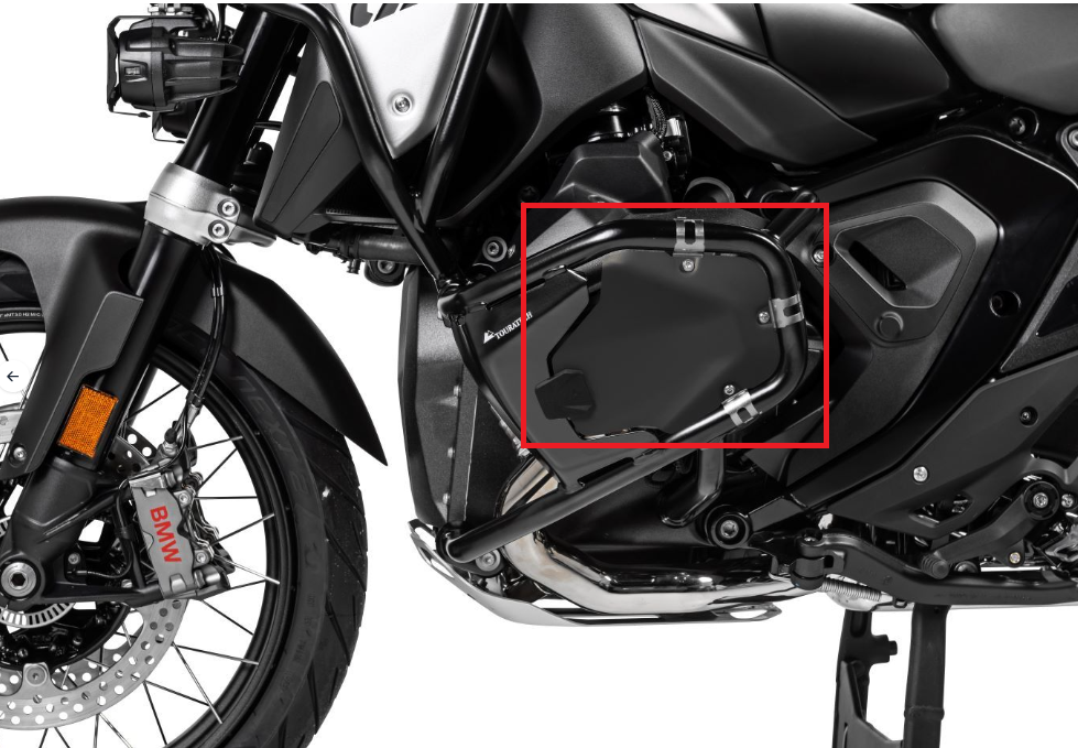 シリンダーガード左右セット【ブラック】(TOURATECH製エンジンクラッシュバー専用)