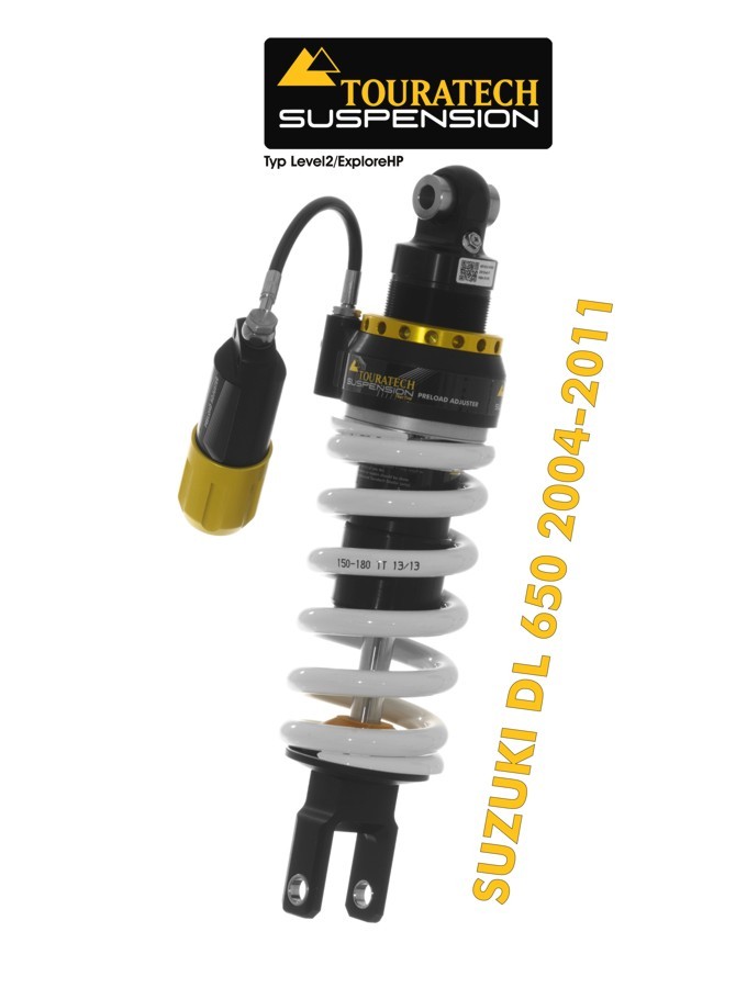 Touratech Suspension shock absorber for Suzuki DL 650 2004-2011 type Level2/ExploreHPTouratech Suspension shock absorber for Suzuki DL 650 2004-2011 type Level2/ExploreHP