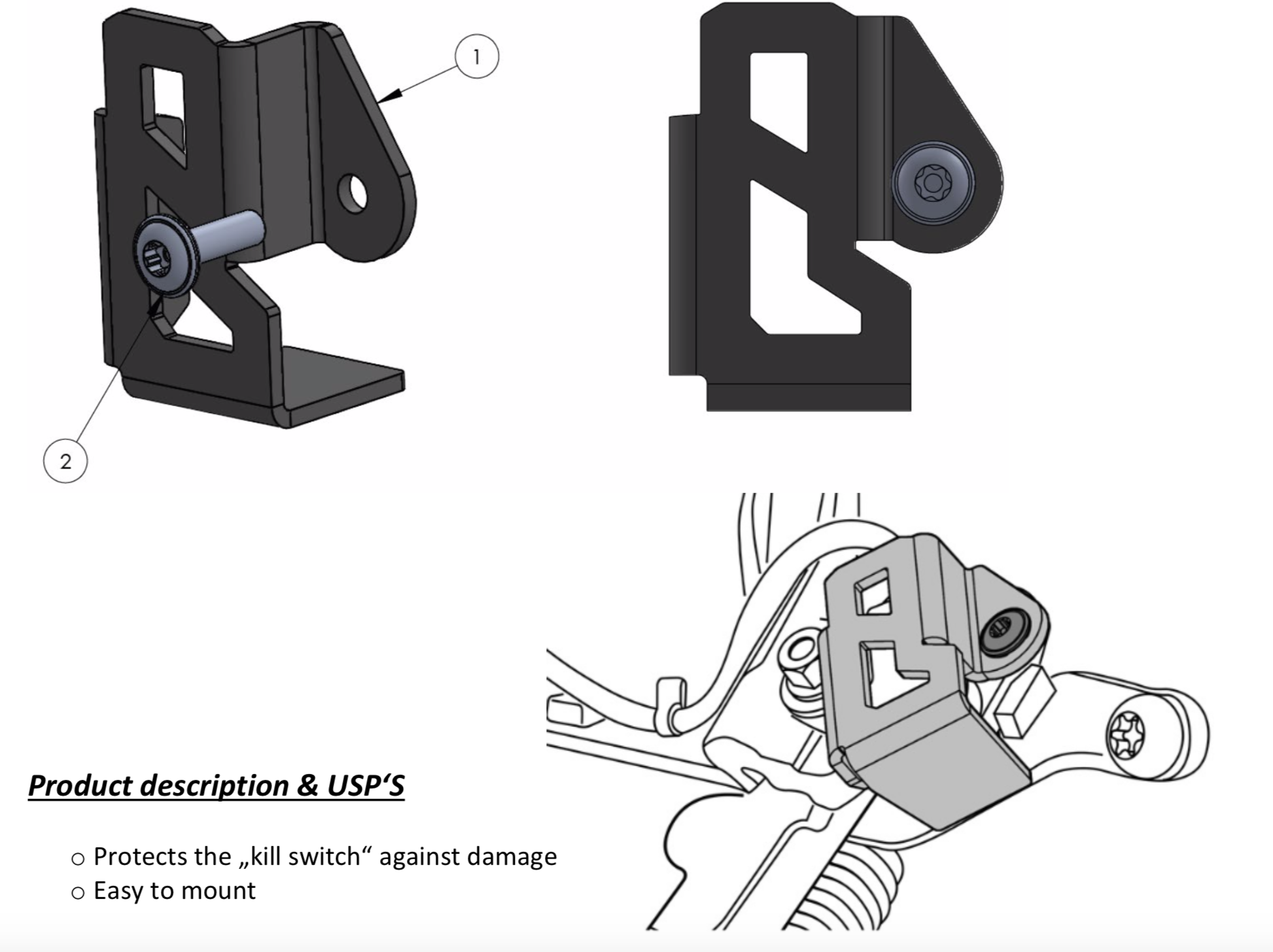 ڿ̸ʡSide stand switch protector for Harley-Davidson RA1250 Pan Americaڿ̸ʡSide stand switch protector for Harley-Davidson RA1250 Pan America