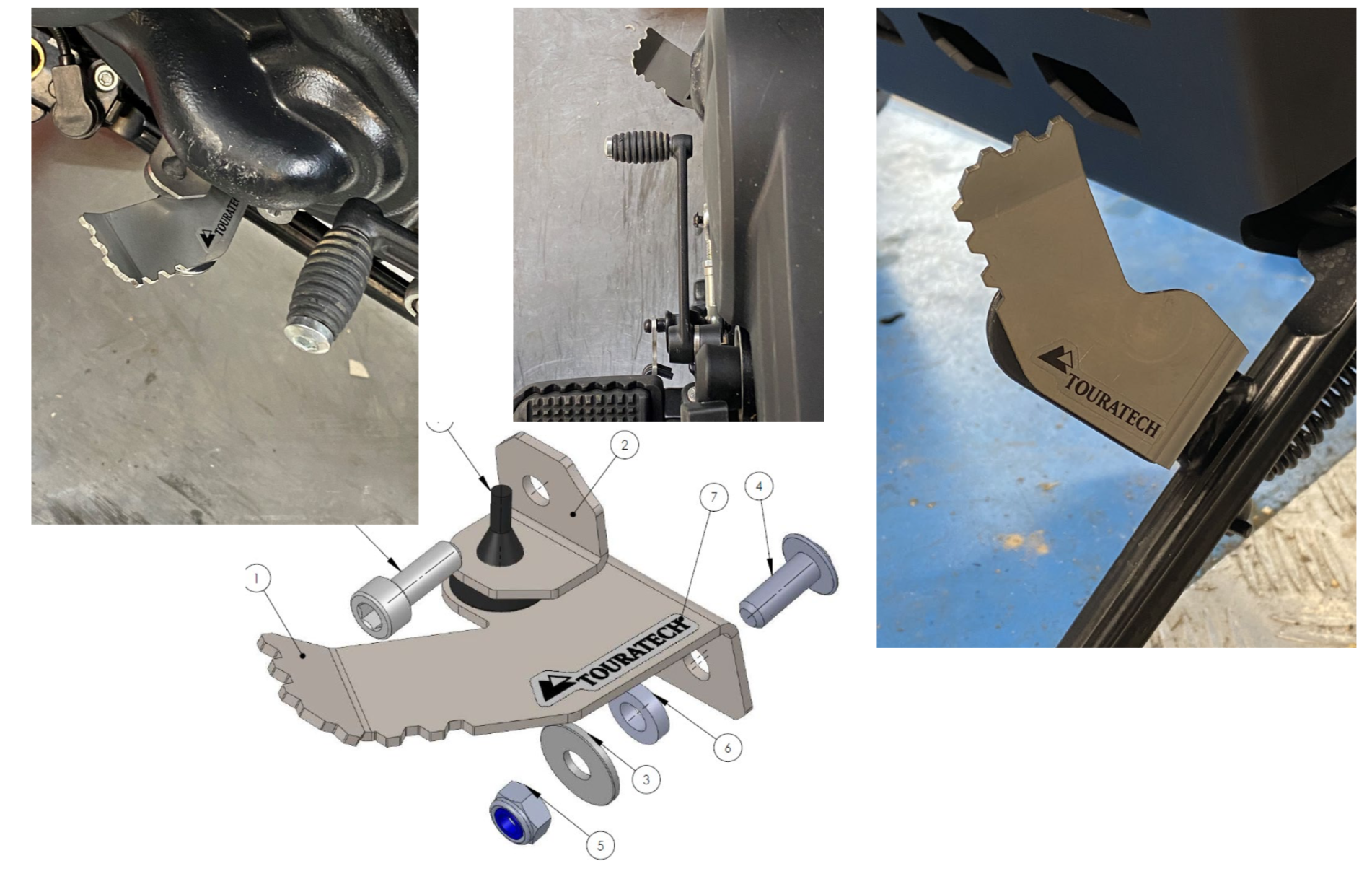 Side stand folding down aid for Harley-Davidson RA1250 Pan AmericaSide stand folding down aid for Harley-Davidson RA1250 Pan America