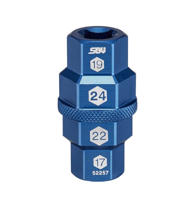 3/8″ 超軽量 アルミ六角軸ツール 17,19,22,24 mm