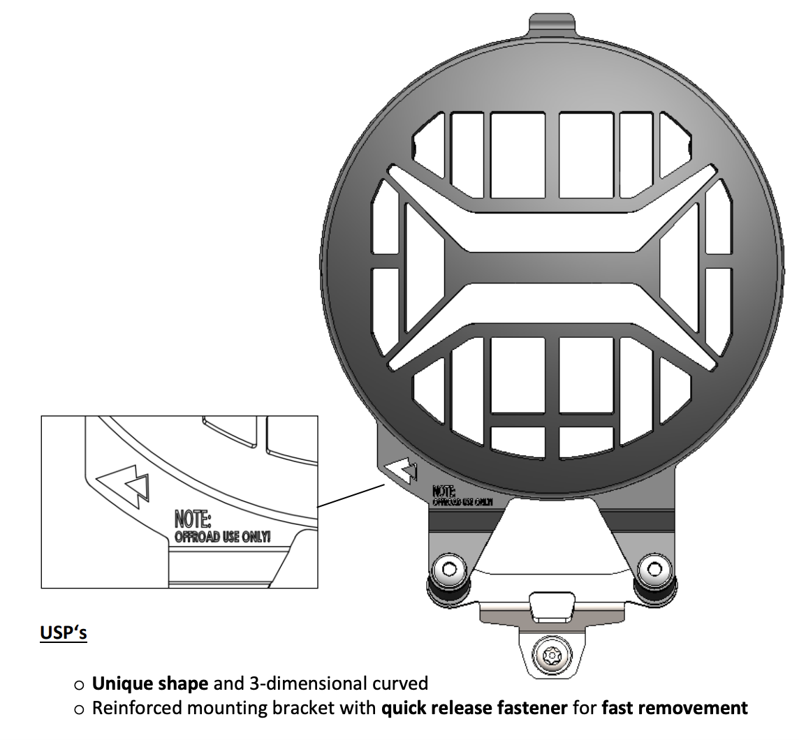 ヘッドライトガードプロテクター R12G/S