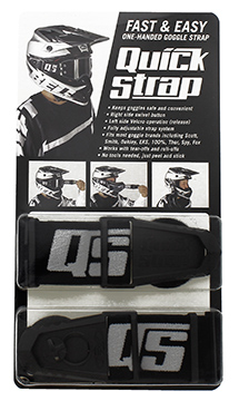 Goggle attachment QUICK STRAPS for Enduro helmet, black