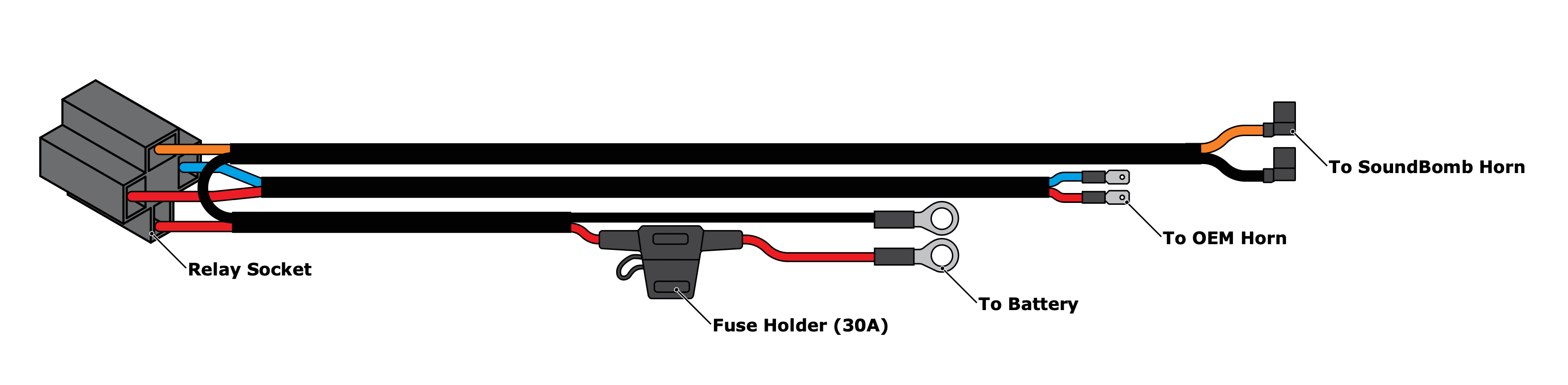 SBѡġDENALI Plug-N-Play Wiring Kit For Denali SoundBomb Compact & Split