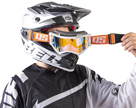 Goggle attachment QUICK STRAPS for Enduro helmet, black