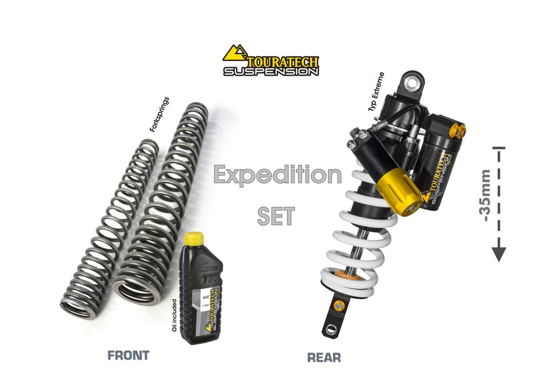 Touratech Suspension WTE Lowering -35mm type Expedition for Yamaha 700 Tenere (2019-)  Special Price